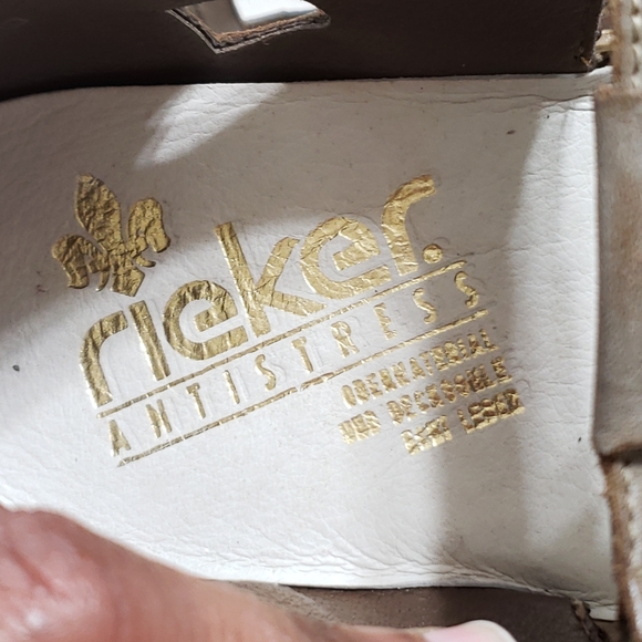 Rieker Anti Stress Mary Jane Sandals Tan Size 9.5 - Picture 8 of 10